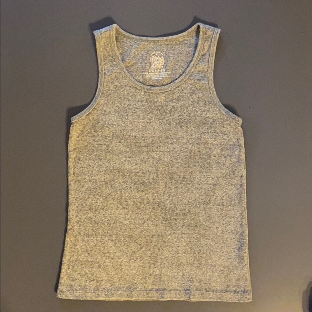 Heathered Grey Girls Tank Top